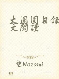 大团圆目录及全文阅读
