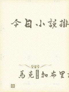 今日小说排行榜封面