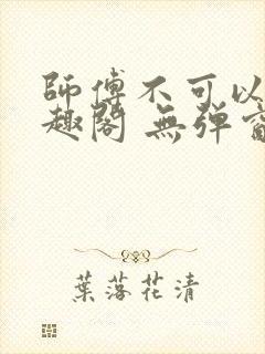 师傅不可以 笔趣阁 无弹窗封面