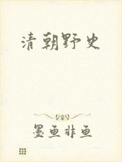 清朝野史