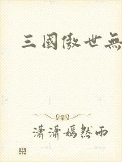 三国傲世无双封面