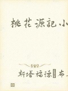 桃花源记小说封面