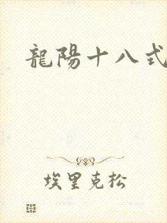 龙阳十八式封面