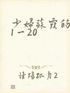 少妇苏霞的沉沦1一20