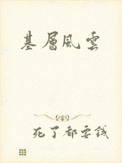 基层风云封面