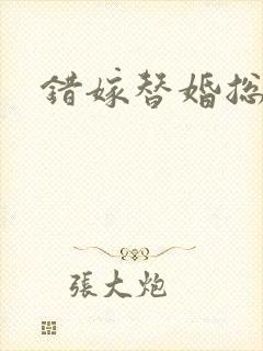 错嫁替婚总裁