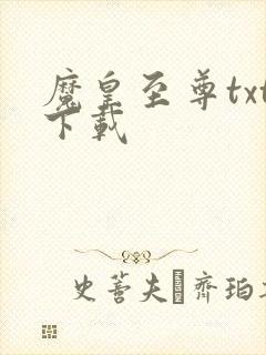 魔皇至尊txt下载