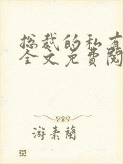 总裁的私有宝贝全文免费阅读封面