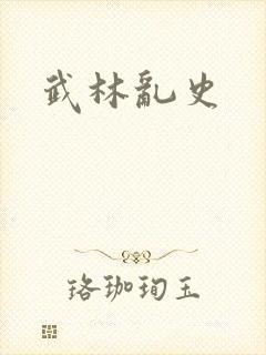 武林乱史封面