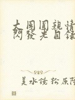 大团圆亲情会闪闪发光目录