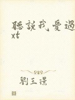 听说我爱过你txt
