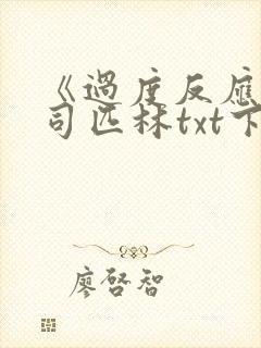 《过度反应》阿司匹林txt下载封面