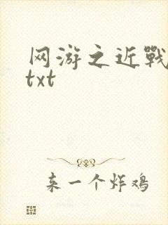 网游之近战法师txt