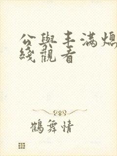 公与丰满熄4在线观看