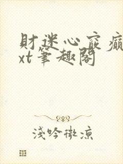 财迷心窍癫婆txt笔趣阁封面