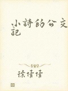 小诗的公交车日记