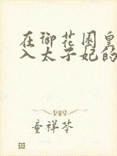 在御花园皇上进入太子妃的小说
