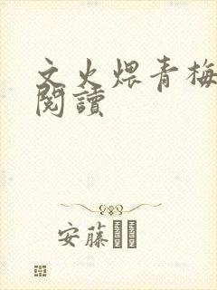 文火煨青梅免费阅读封面