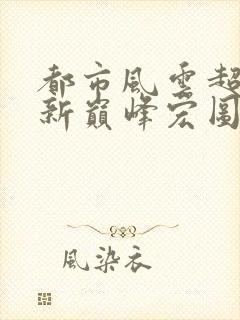 都市风云超前更新巅峰宏图封面