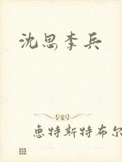 沈思李兵封面