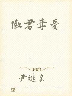 傲君夺爱封面