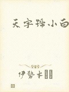 天字号小白脸