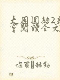大团圆结2亲情会阅读全文