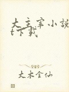 大主宰小说txt下载