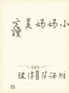 完美妈妈小说阅读