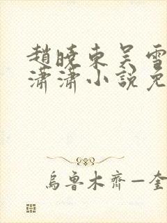 赵晓东吴雪晴王潇潇小说免费阅读