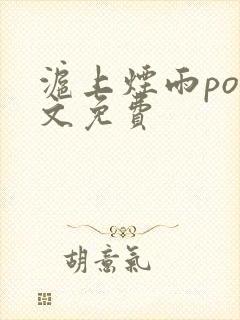 沪上烟雨po全文免费封面