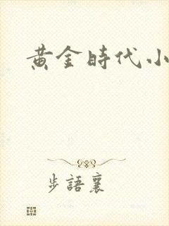黄金时代小说封面
