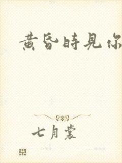 黄昏时见你