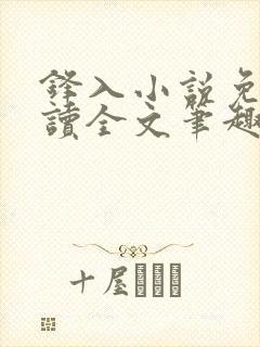 锋入小说免费阅读全文笔趣阁