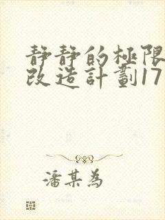静静的极限自我改造计划17