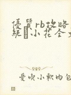 优质rb攻略系统寀小花全文免费阅读