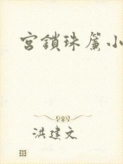 宫锁珠帘小说