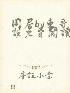 同居by东哥小说免费阅读全文无弹窗