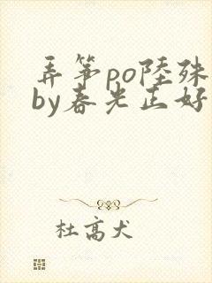 弄筝po陆殊词by春光正好