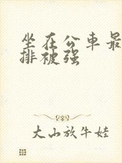 坐在公车最后一排被强