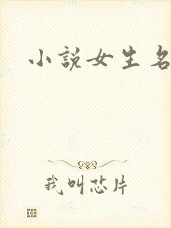 小说女生名字