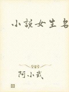 小说女生名字