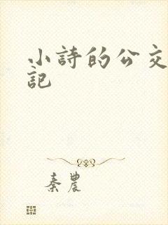 小诗的公交车日记