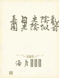 长日光阴乱作一团光阴似箭笔渺封面