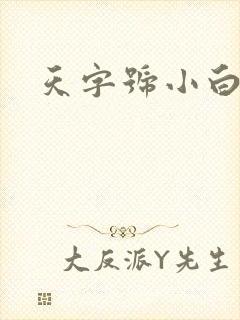 天字号小白脸封面