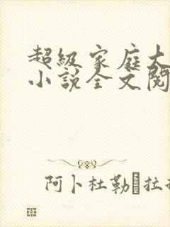 超级家庭大杂烩小说全文阅读