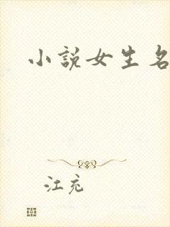 小说女生名字