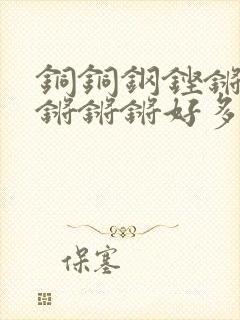 铜铜钢铿锵锵锵锵锵锵好多少阅读封面