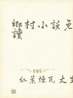 乡村小说免费阅读