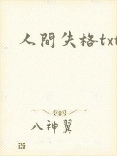 人间失格txt封面